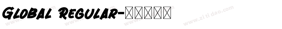 Global Regular字体转换